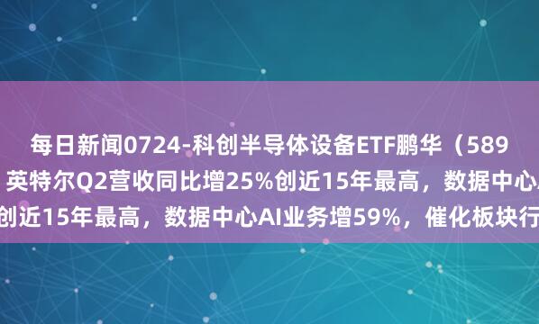 每日新闻0724-科创半导体设备ETF鹏华（589020）逆市涨超3.3%，英特尔Q2营收同比增25%创近15年最高，数据中心AI业务增59%，催化板块行情