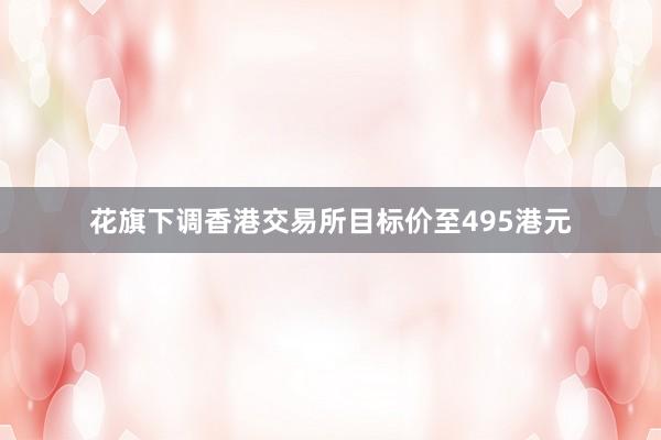 花旗下调香港交易所目标价至495港元