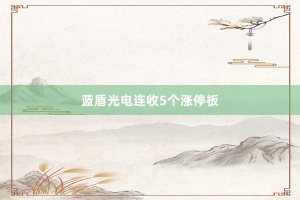 蓝盾光电连收5个涨停板