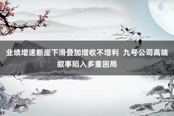 业绩增速断崖下滑叠加增收不增利  九号公司高端叙事陷入多重困局