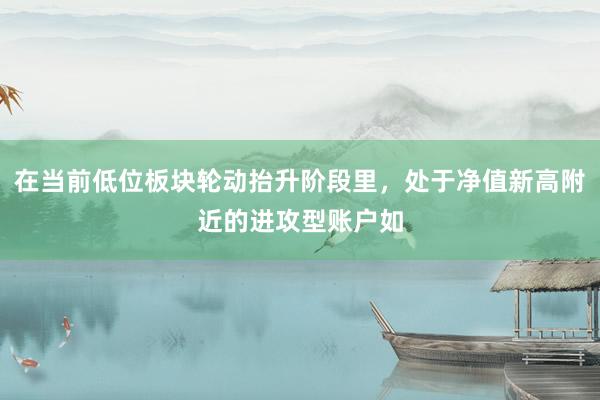 在当前低位板块轮动抬升阶段里，处于净值新高附近的进攻型账户如