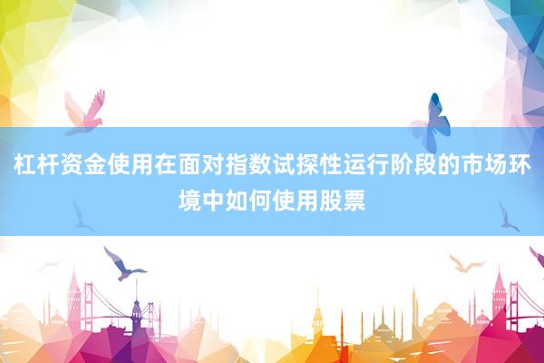杠杆资金使用在面对指数试探性运行阶段的市场环境中如何使用股票