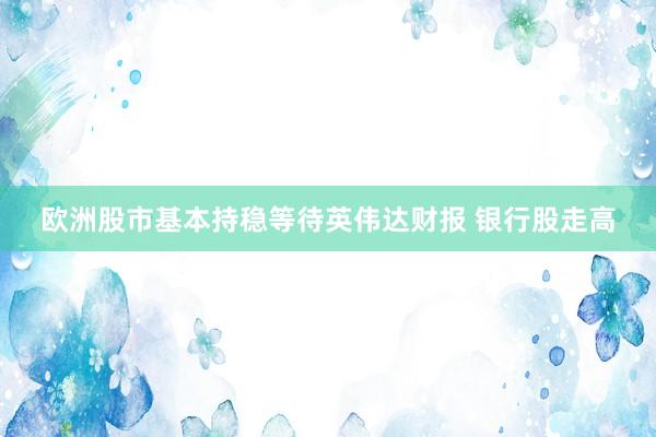 欧洲股市基本持稳等待英伟达财报 银行股走高