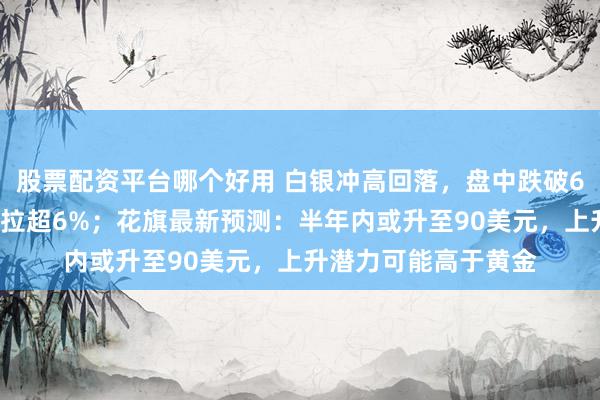 股票配资平台哪个好用 白银冲高回落，盘中跌破66美元，加息后曾狂拉超6%；花旗最新预测：半年内或升至90美元，上升潜力可能高于黄金